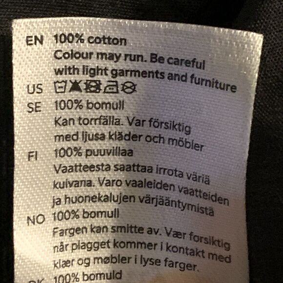 Lindex Betty Jeans Women's Size 8 Cotton Straight Leg Size 10 Black High Rise - Picture 13 of 14